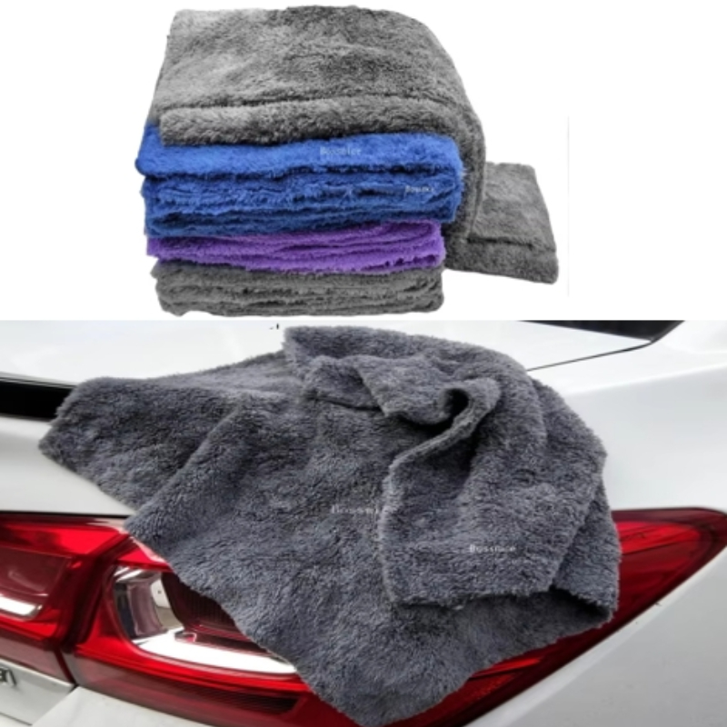 Microfiber Car Drying Towel Super Absorbent - 350GSM 40X40 ซม.ล้างรถผ้าเช็ดตัวไมโครไฟเบอร์ทําความสะอาดรถยนต์รายละเอียด Super Absorbent Car