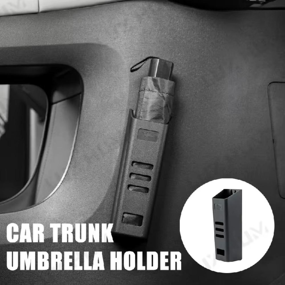 Car Trunk Organizer Foldable Storage Box - ที่เก็บร่มในรถยนต์สำหรับท้ายรถ กล่องเก็บร่มแบบพับได้ ใช้ได้ทั่วไป มีช่องระบายน้ำ ที่จัดเก็บร่มกันน้ำสำหรับประตูรถยนต์