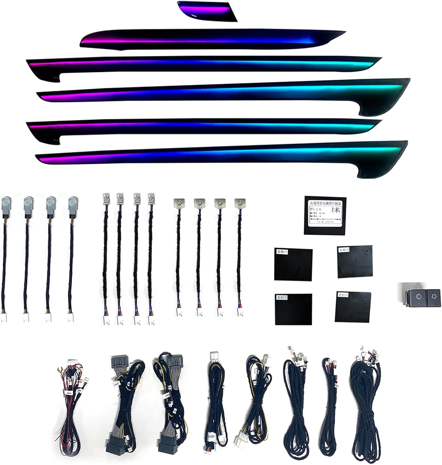 Led Ambient Interior Car Lights App Control - ไฟ LED ตกแต่งภายในรถยนต์ 18 in 1