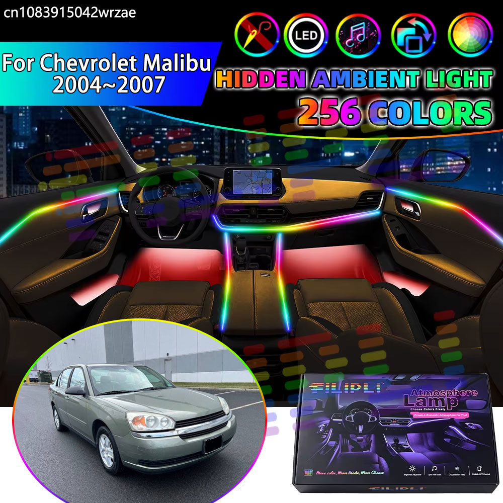 Led Ambient Interior Car Lights App Control - สำหรับ Chevrolet Malibu 2004~2007 MK6 รุ่นที่