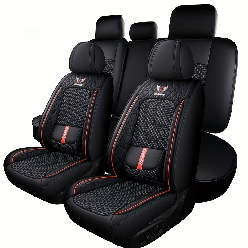 Leather Car Seat Covers Full Set Universal - สำหรับ Polo 9n3, Leapmotor B05, Citroen