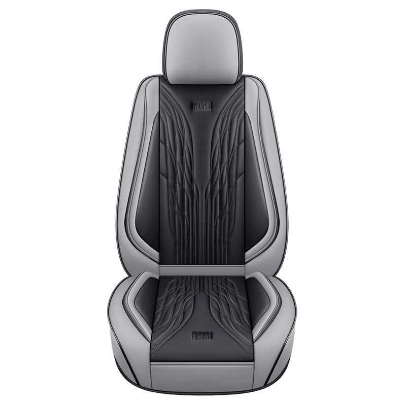 Leather Car Seat Covers Full Set Universal - ชุดหุ้มเบาะรถยนต์หนังดีไซน์ใหม่สุดหรู แบบครบชุด สีเดียว สำหรับรถยนต์ Isuzu D-Max