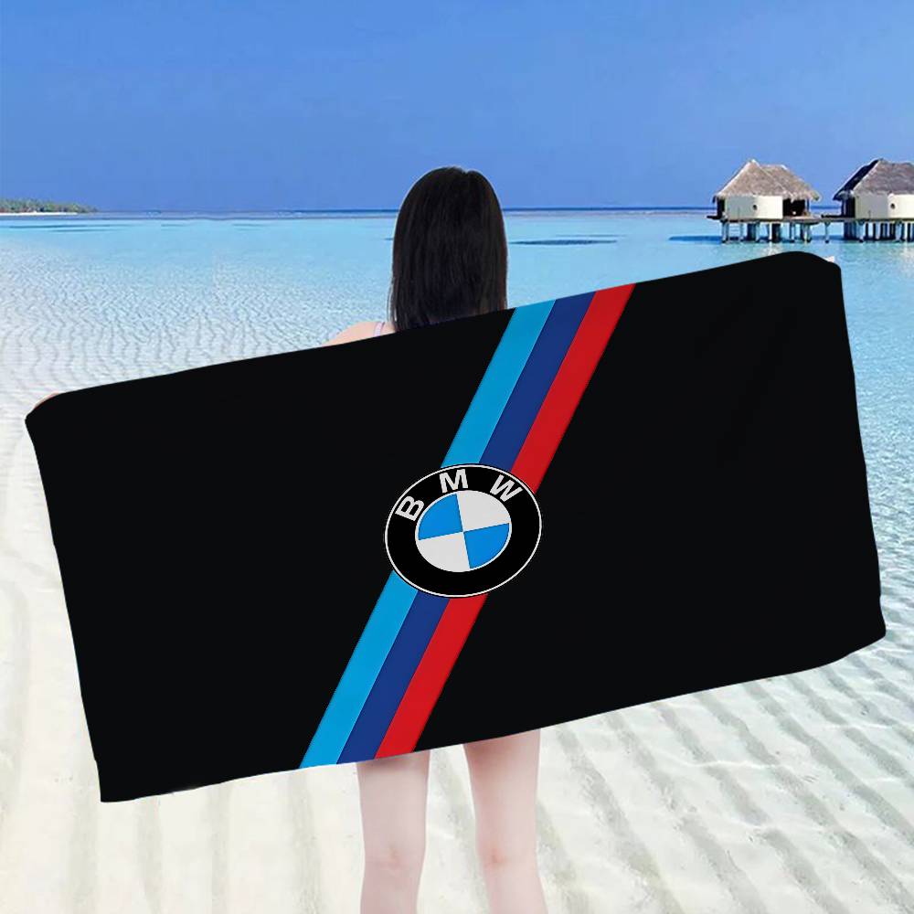 Microfiber Car Drying Towel Super Absorbent - รถบี-บีเอ็มดับเบิลยูผ้าเช็ดตัวไมโครไฟเบอร์ นุ่ม ดูดซับน้ำได้ ระบายอากาศได้ สำหรับเด็กผู้หญิง ผ้าเช็ดตัวชายหาดลายการ์ตูน