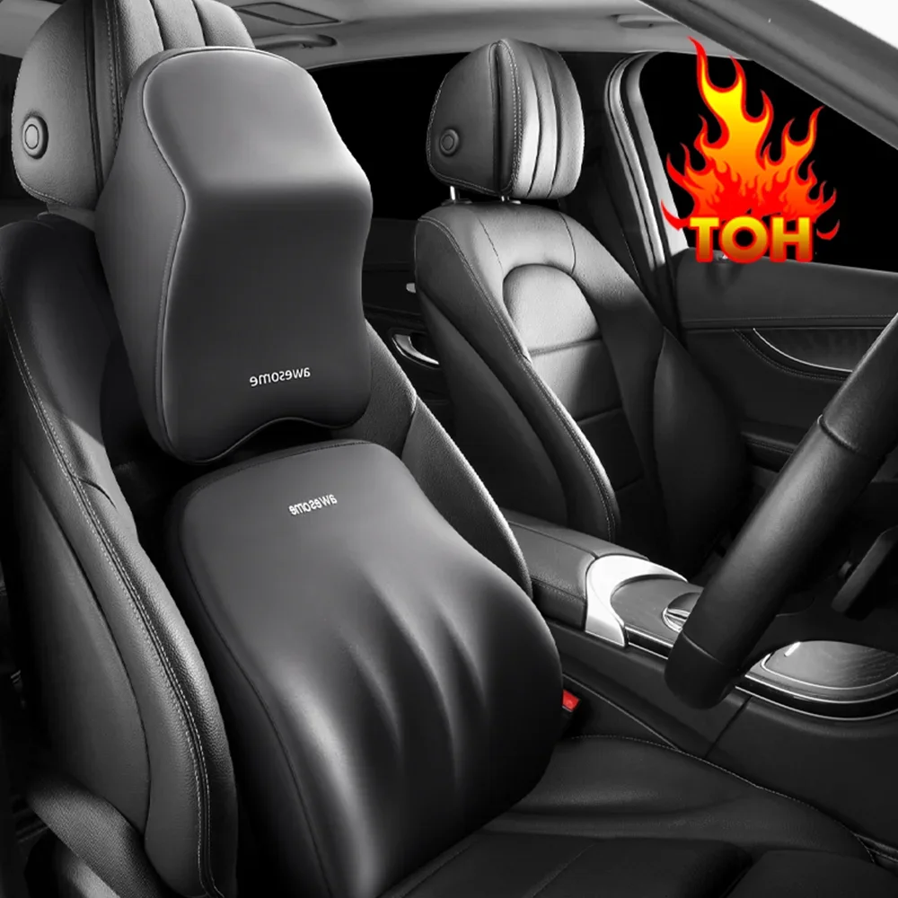 ใหม่รถ Lumbar Back Support Hea - Memory Foam Car Neck Pillow Lumbar Support บทวิจารณ์และราคา