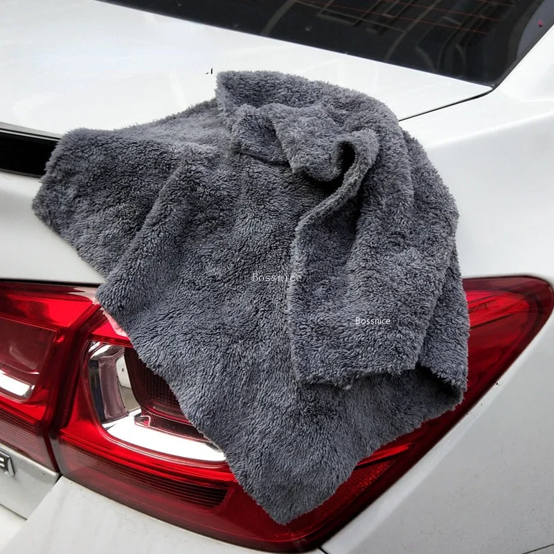350GSM 40X40 ซม.ล้างรถผ้าเช็ดต - Microfiber Car Drying Towel Super Absorbent บทวิจารณ์และราคา