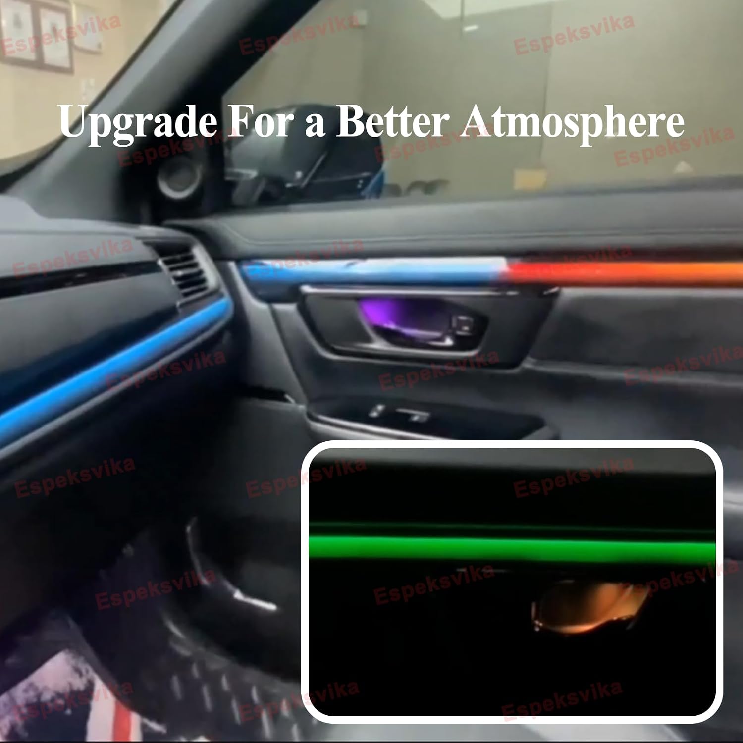 ไฟ LED ตกแต่งภายในรถยนต์ 18 in - Led Ambient Interior Car Lights App Control บทวิจารณ์และราคา