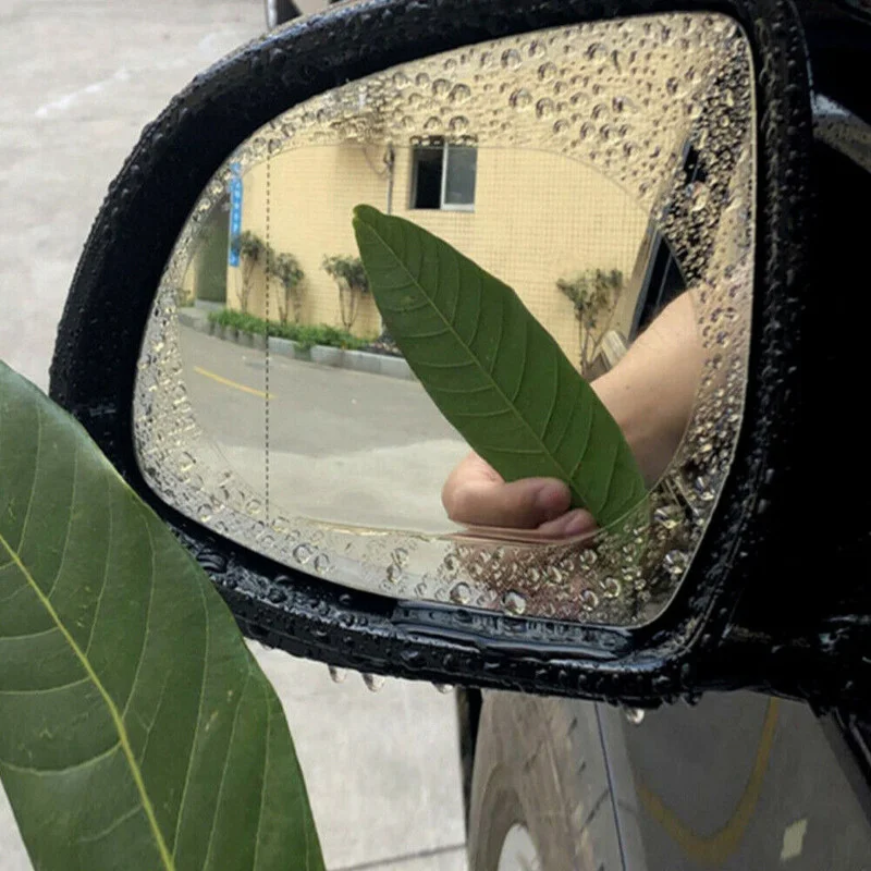 2PCS รถสติกเกอร์กันฝนสําหรับกร - Anti Glare Car Rearview Mirror Film บทวิจารณ์และราคา