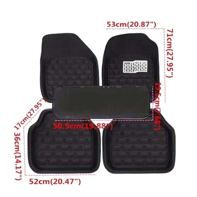 แผ่นรองพื้นรถยนต์กันน้ำคุณภาพพ - Car Floor Mats Universal Waterproof Leather บทวิจารณ์และราคา