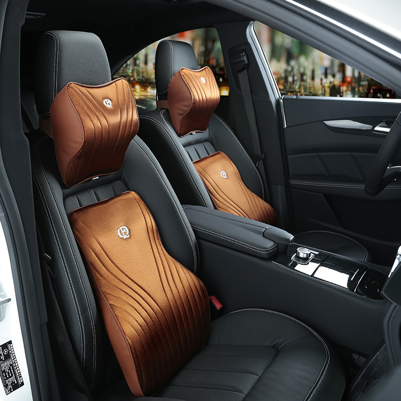 ชุดโฟมจำรูปหมอนไมโครไฟเบอร์เอว - Memory Foam Car Neck Pillow Lumbar Support บทวิจารณ์และราคา