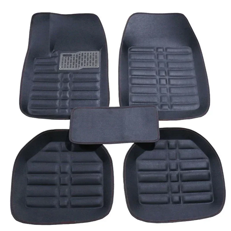 5 ชิ้นพรีเมี่ยมทำความสะอาดง่าย - Car Floor Mats Universal Waterproof Leather บทวิจารณ์และราคา