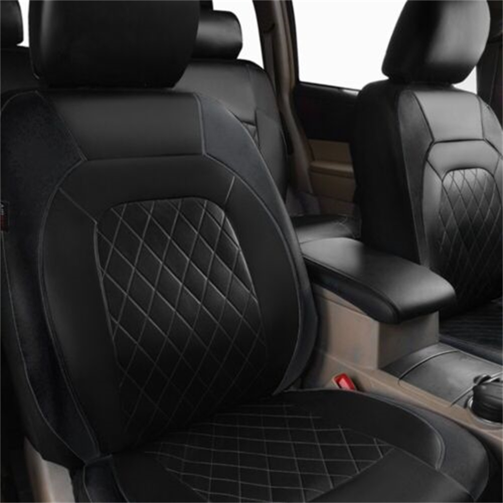 Universal รถยนต์ชุด PU หนังเบา - Leather Car Seat Covers Full Set Universal บทวิจารณ์และราคา