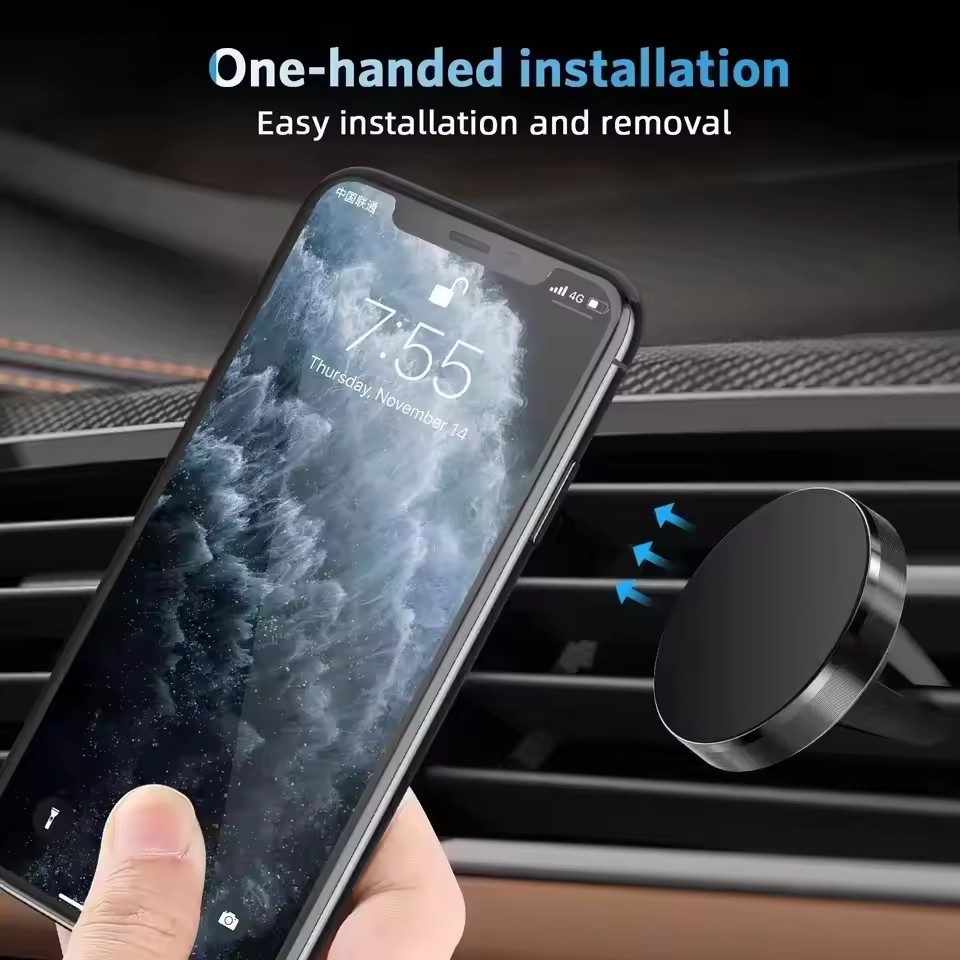 ที่ยึดโทรศัพท์มือถือในรถยนต์แบ - Magnetic Phone Holder For Car Vent บทวิจารณ์และราคา