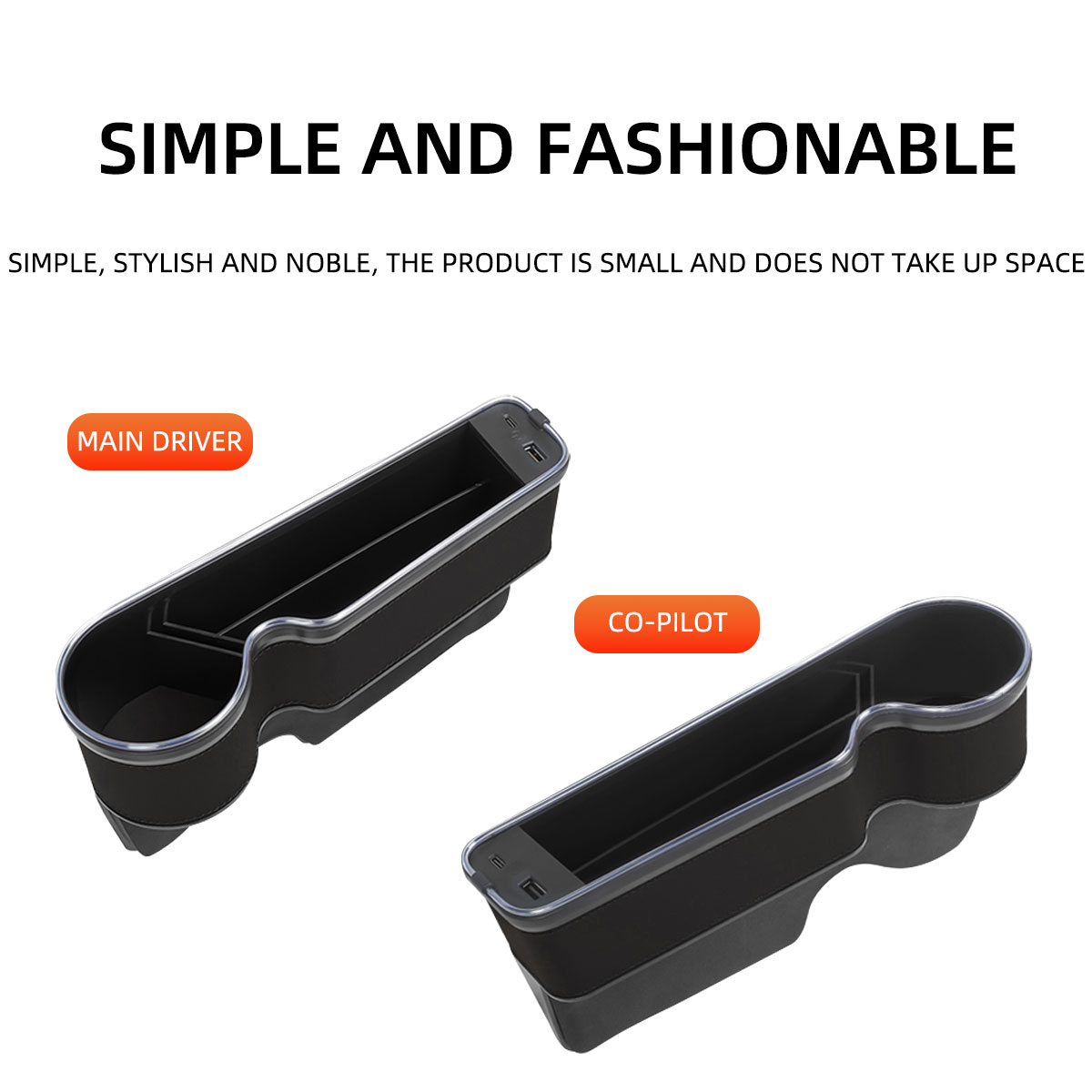 ที่เก็บของช่องว่างเบาะรถยนต์ พ - Seat Gap Filler Organizer With Usb Charger บทวิจารณ์และราคา