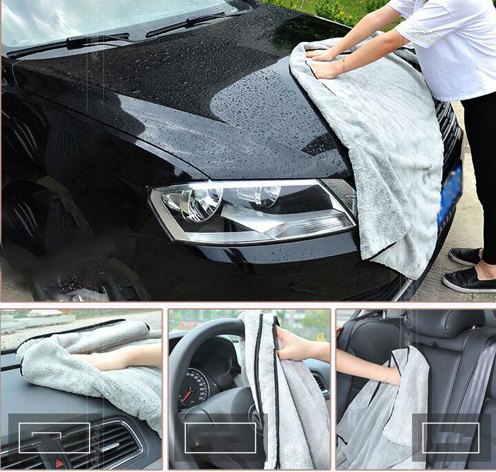 ผ้าขนหนูล้างรถไมโครไฟเบอร์แห้ง - Microfiber Car Drying Towel Super Absorbent บทวิจารณ์และราคา