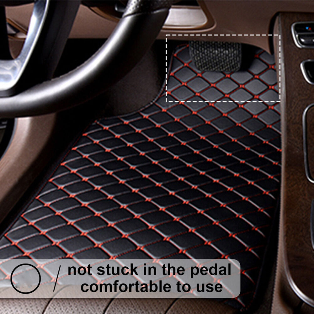 พรมปูพื้นรถยนต์ทำจากหนังพีวีซี - Car Floor Mats Universal Waterproof Leather บทวิจารณ์และราคา