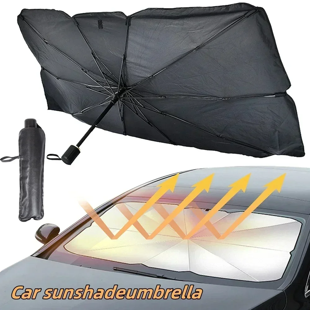 ร่มบังแดดกระจกรถยนต์แบบพับได้  - Car Sunshade Windshield Umbrella Foldable บทวิจารณ์และราคา