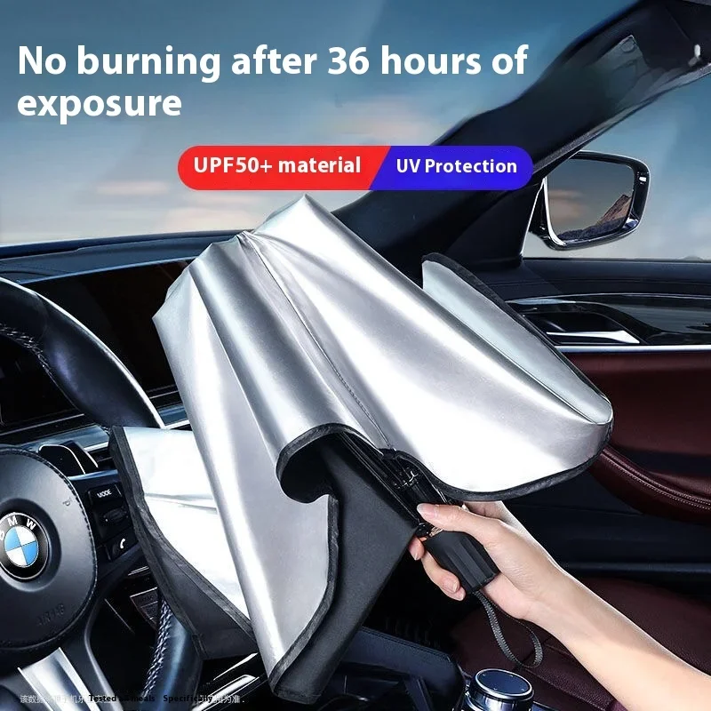 ร่มบังแดดกระจกรถยนต์แบบพับได้  - Car Sunshade Windshield Umbrella Foldable บทวิจารณ์และราคา