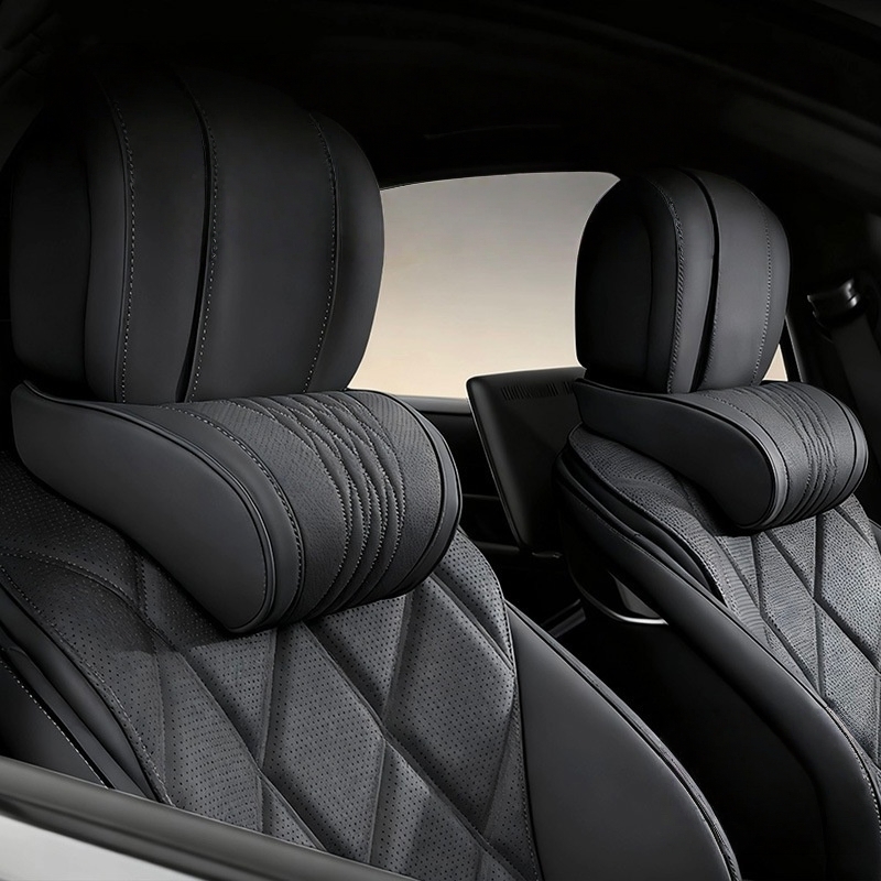 เบาะรองศีรษะในรถยนต์เมมโมรี่โฟ - Memory Foam Car Neck Pillow Lumbar Support บทวิจารณ์และราคา