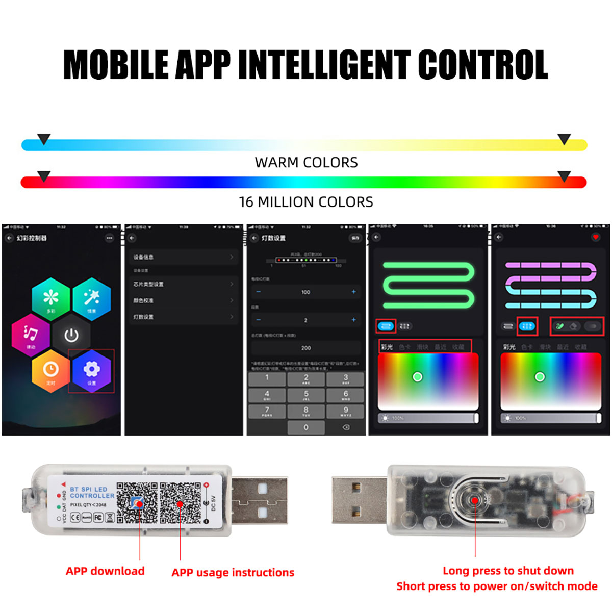 6/10 ใน 1 รถ LED Ambient ไฟ RG - Led Ambient Interior Car Lights App Control บทวิจารณ์และราคา