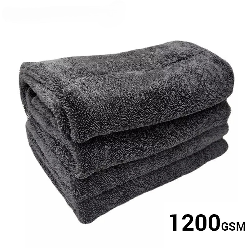 ผ้าไมโครไฟเบอร์สำหรับล้างรถ 12 - Microfiber Car Drying Towel Super Absorbent บทวิจารณ์และราคา