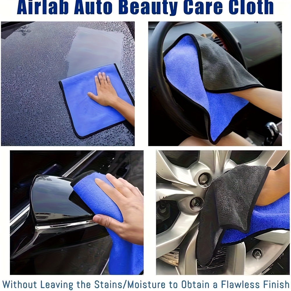 ผ้าไมโครไฟเบอร์สำหรับทำความสะอ - Microfiber Car Drying Towel Super Absorbent บทวิจารณ์และราคา