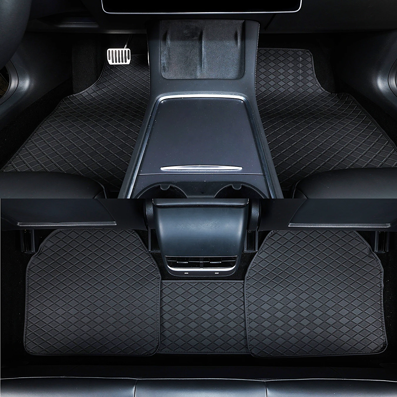 ชุดพรมปูพื้นรถยนต์ครบชุด ใช้ได - Car Floor Mats Universal Waterproof Leather บทวิจารณ์และราคา