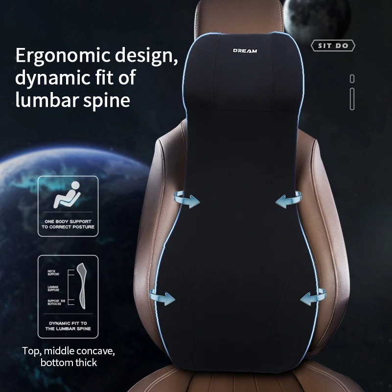 Integrated Car Lumbar Support  - Memory Foam Car Neck Pillow Lumbar Support บทวิจารณ์และราคา