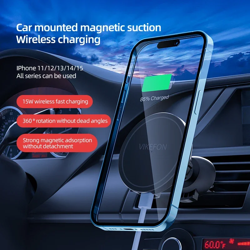 Car Air Outlet Wireless Charge - Magnetic Phone Holder For Car Vent บทวิจารณ์และราคา