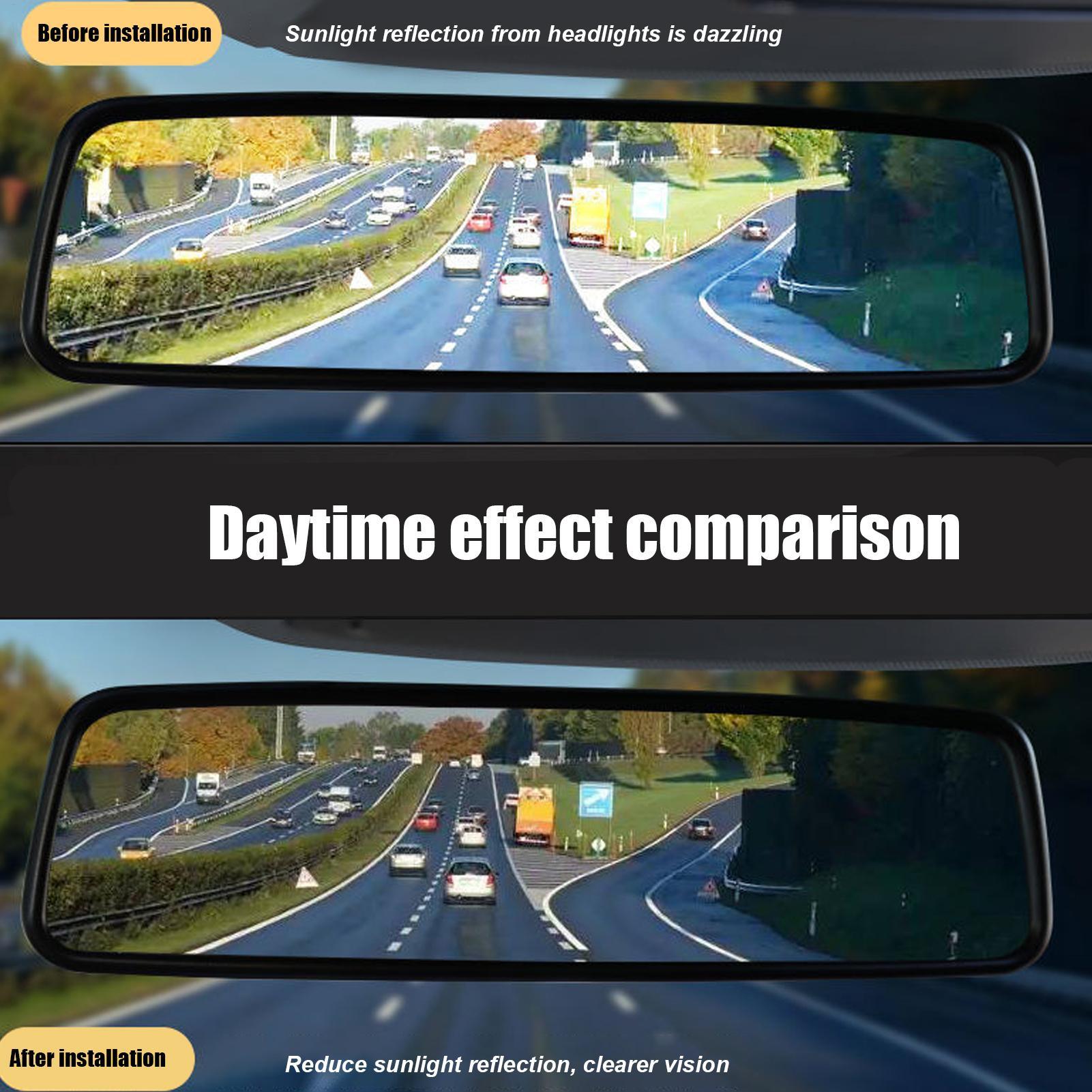 ฟิล์มกันแสงสะท้อนและกันฝ้าสำหร - Anti Glare Car Rearview Mirror Film บทวิจารณ์และราคา