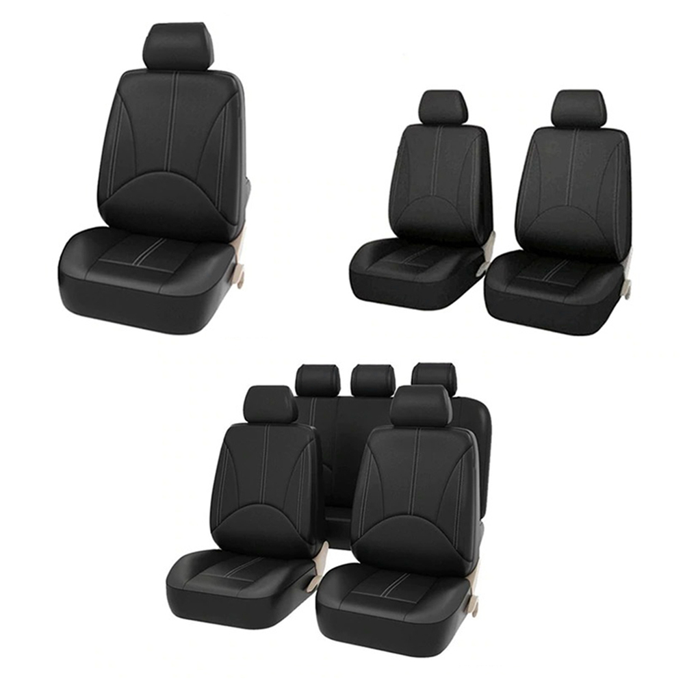 Four Seasons เบาะรถยนต์หนัง PU - Leather Car Seat Covers Full Set Universal บทวิจารณ์และราคา