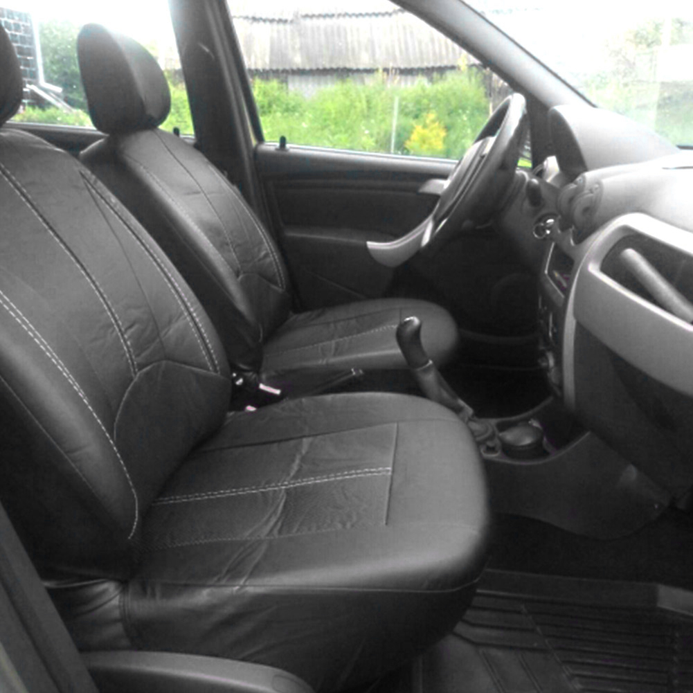 Four Seasons เบาะรถยนต์หนัง PU - Leather Car Seat Covers Full Set Universal บทวิจารณ์และราคา