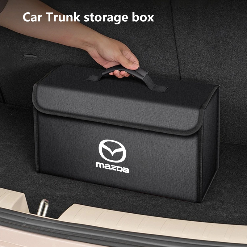 กล่องเก็บของท้ายรถสำหรับ Mazda - Car Trunk Organizer Foldable Storage Box บทวิจารณ์และราคา