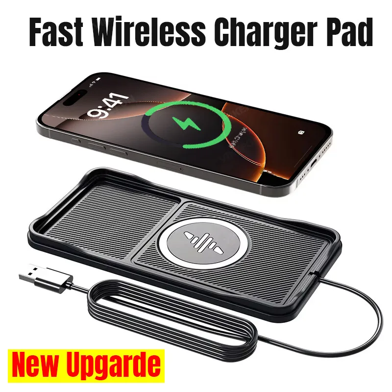 รถไร้สาย Charger Pad ฐานสาย US - Wireless Car Charger Mount Fast Charging บทวิจารณ์และราคา