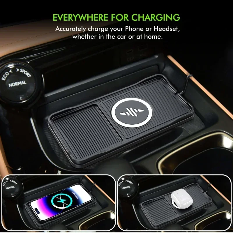 รถไร้สาย Charger Pad ฐานสาย US - Wireless Car Charger Mount Fast Charging บทวิจารณ์และราคา