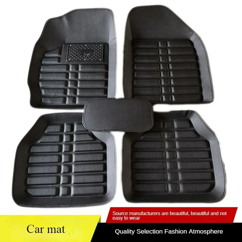 ใหม่หรูหราหนังรถสําหรับ Univer - Car Floor Mats Universal Waterproof Leather บทวิจารณ์และราคา