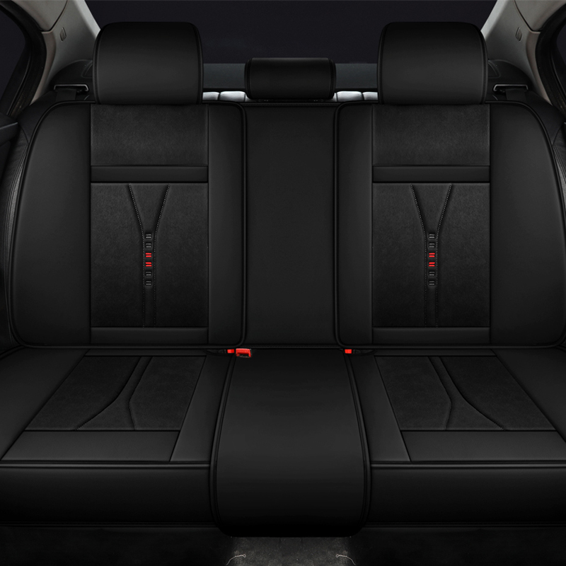 ชุดหุ้มเบาะรถยนต์หนังแท้สำหรับ - Leather Car Seat Covers Full Set Universal บทวิจารณ์และราคา