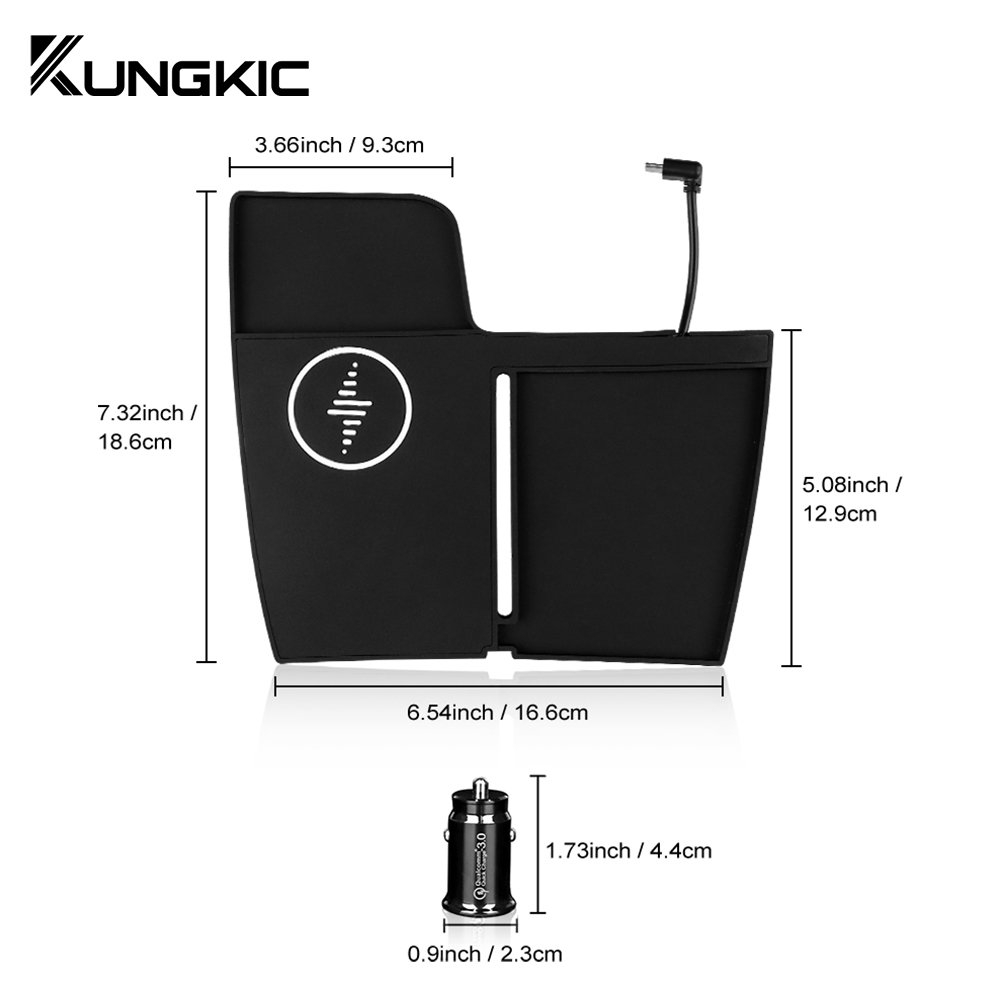 ที่วางโทรศัพท์มือถือในรถยนต์แบ - Wireless Car Charger Mount Fast Charging บทวิจารณ์และราคา