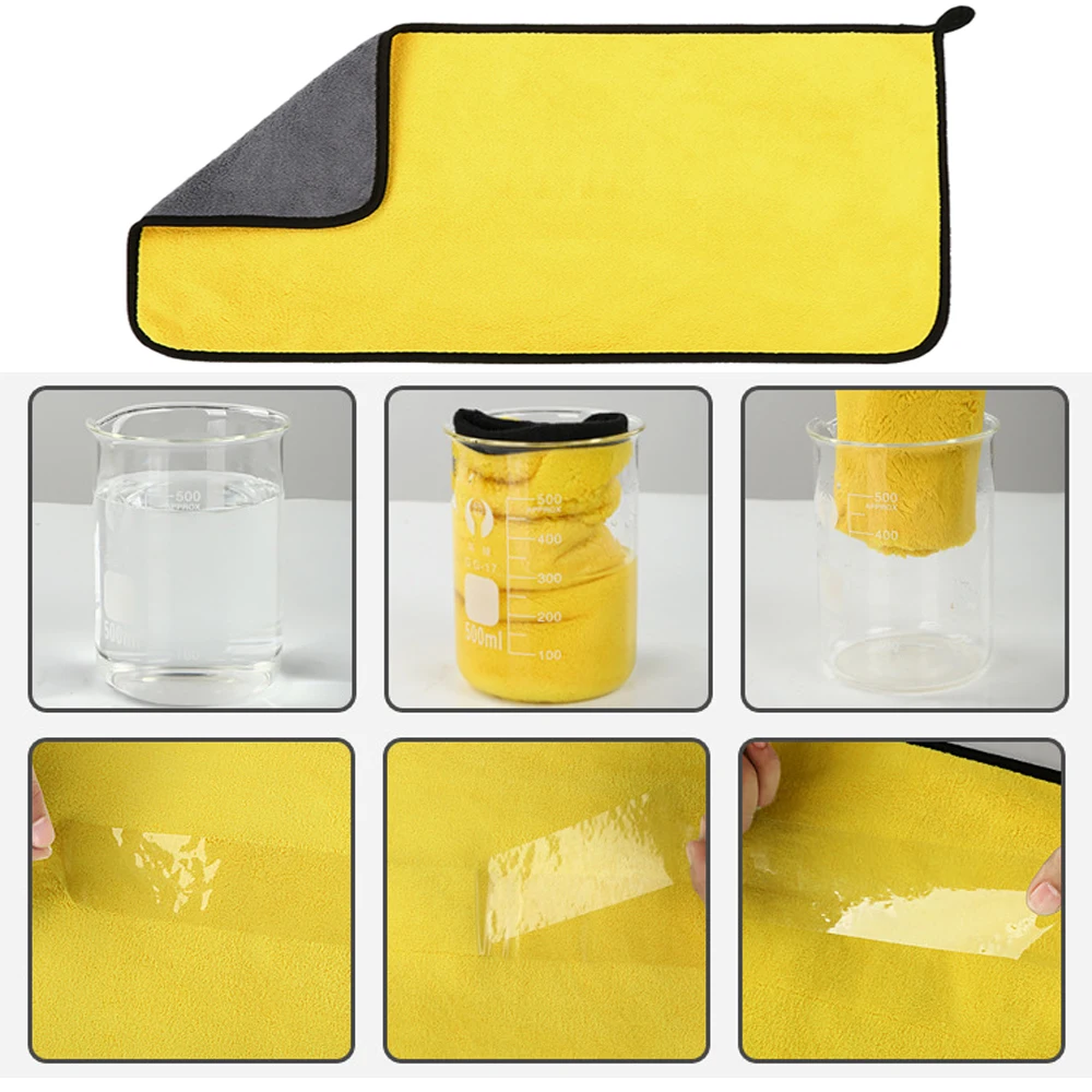 60x160 ซม.ผ้าขนหนูทําความสะอาด - Microfiber Car Drying Towel Super Absorbent บทวิจารณ์และราคา