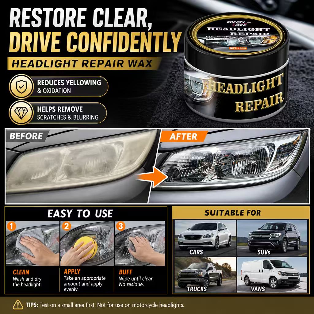 แว็กซ์ขัดไฟหน้ารถยนต์ 100 กรัม - Car Scratch Repair Polishing Wax Paste บทวิจารณ์และราคา