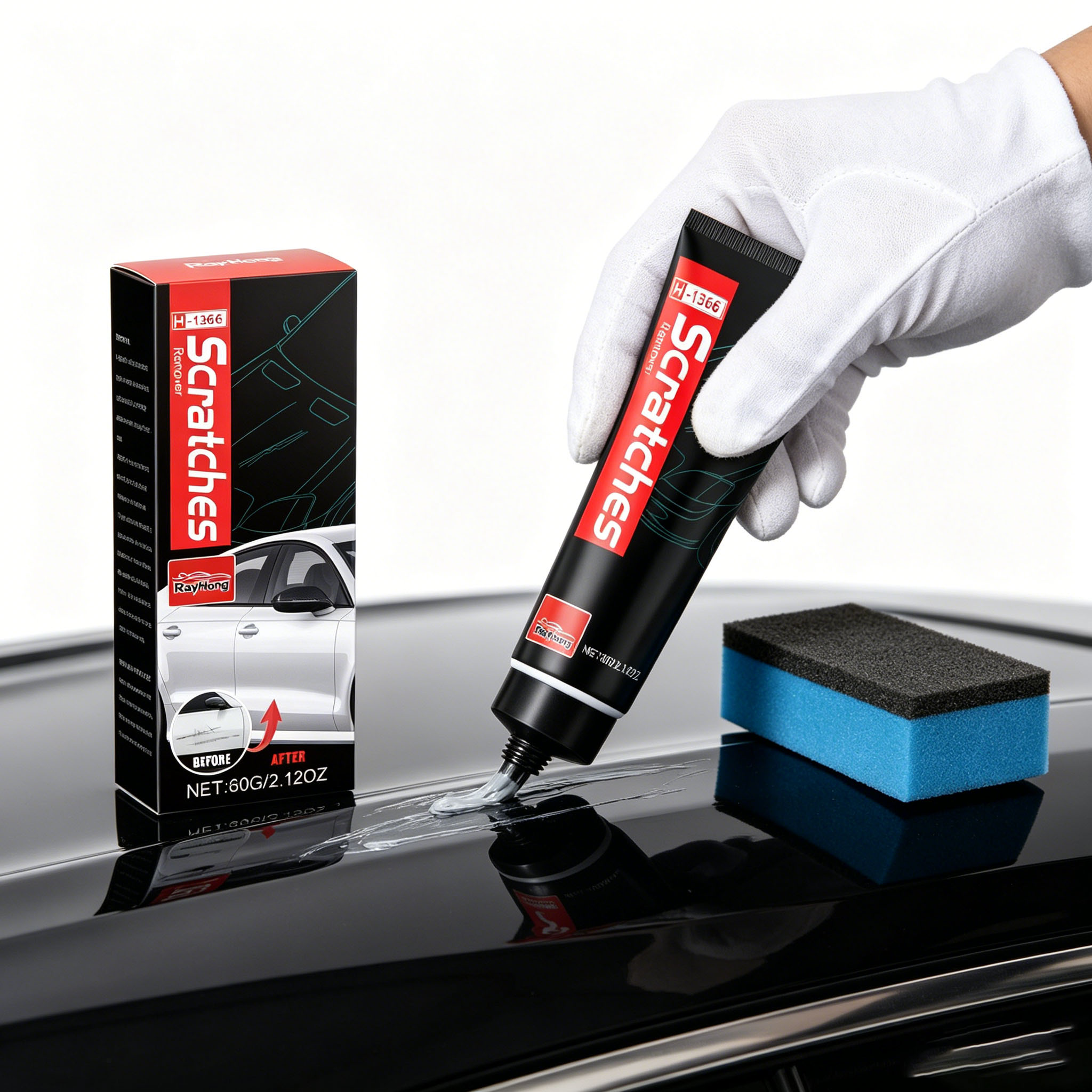 น้ำยาขัดลบรอยขีดข่วนรถยนต์ ซ่อ - Car Scratch Repair Polishing Wax Paste บทวิจารณ์และราคา