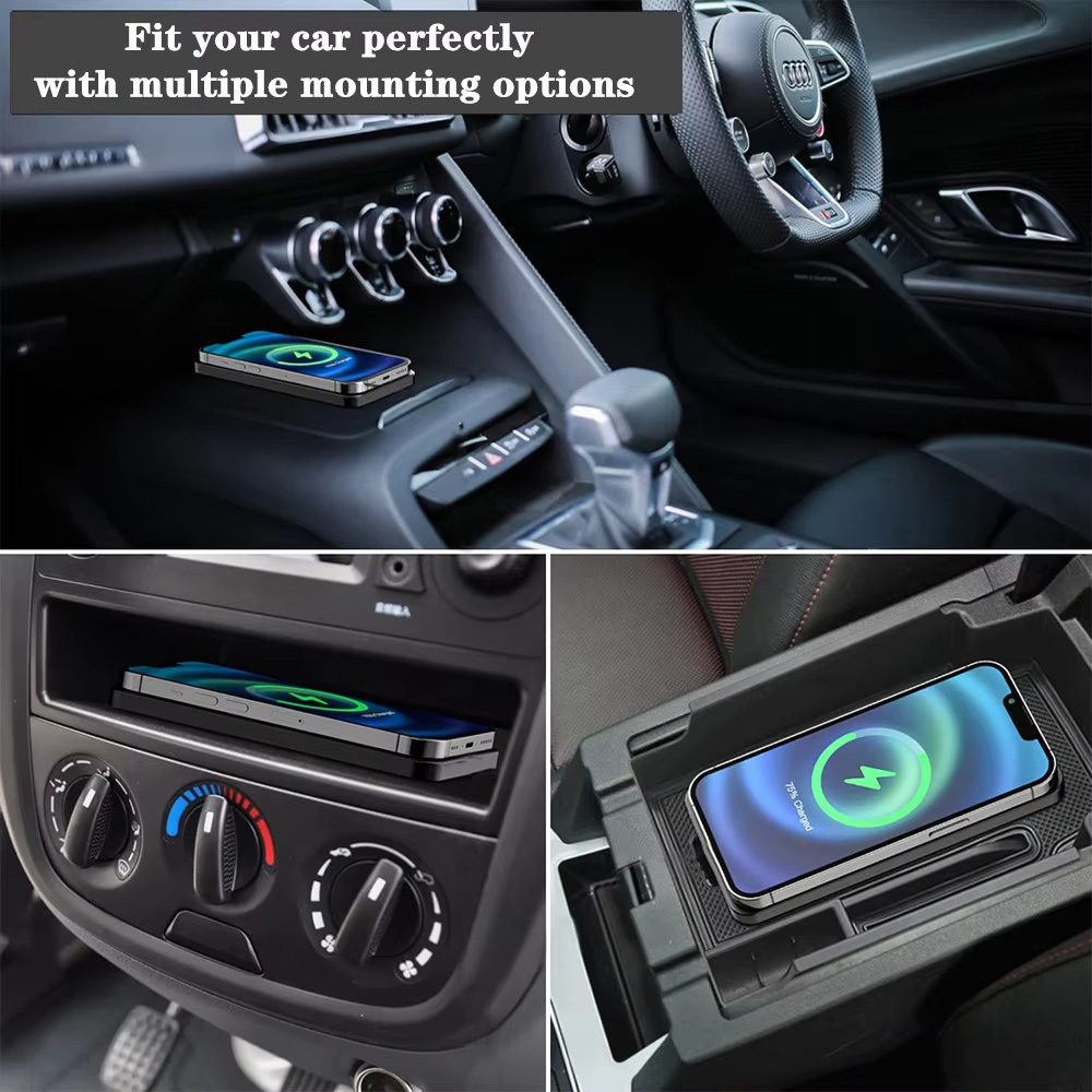 แท่นชาร์จไร้สาย 15w สำหรับรถยน - Wireless Car Charger Mount Fast Charging บทวิจารณ์และราคา